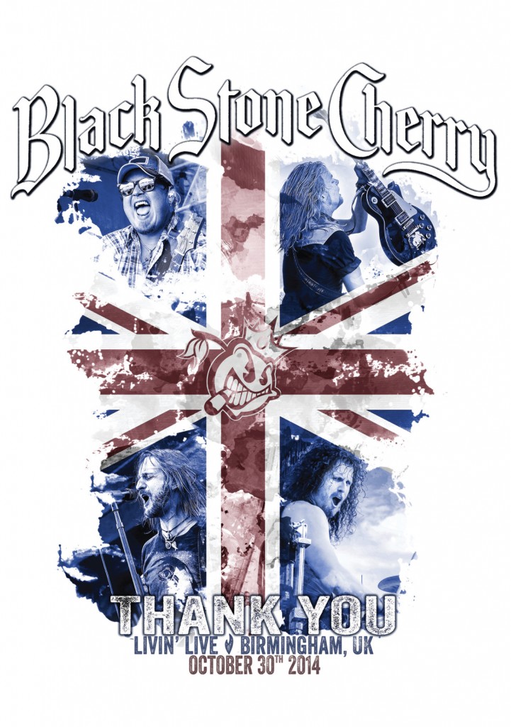 Black Stone Cherry Livin Live DVD cover (hr)