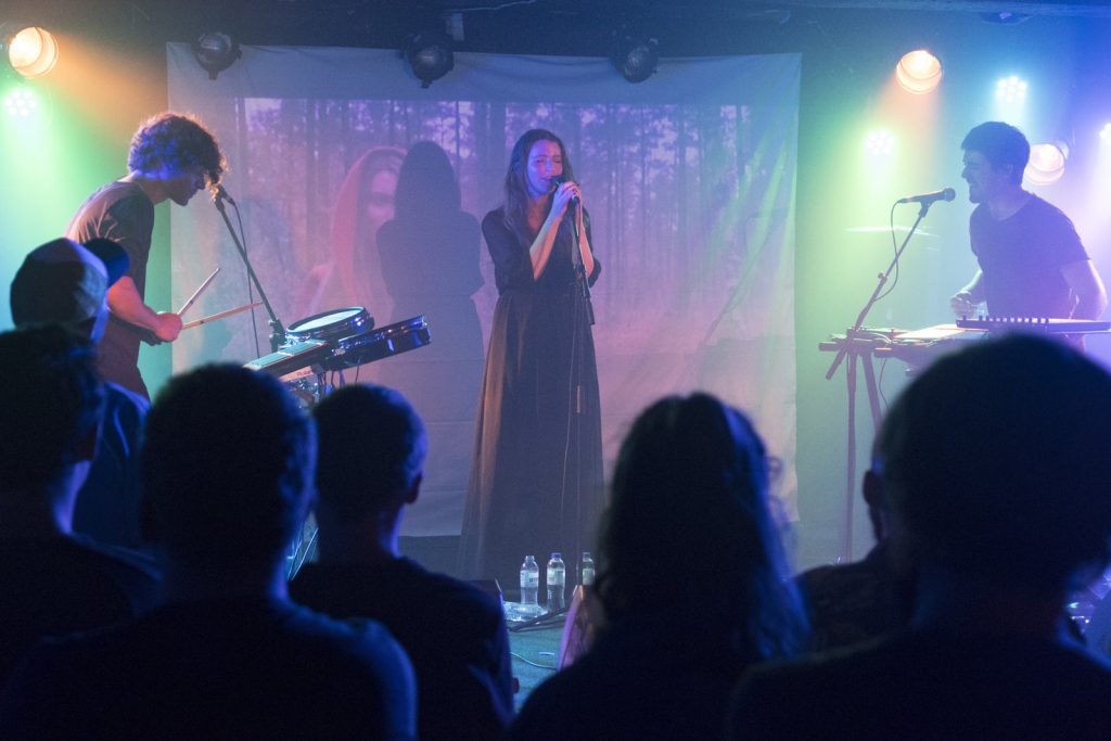OK Button on stage at King Tut's Glasgow on 28 July 2019