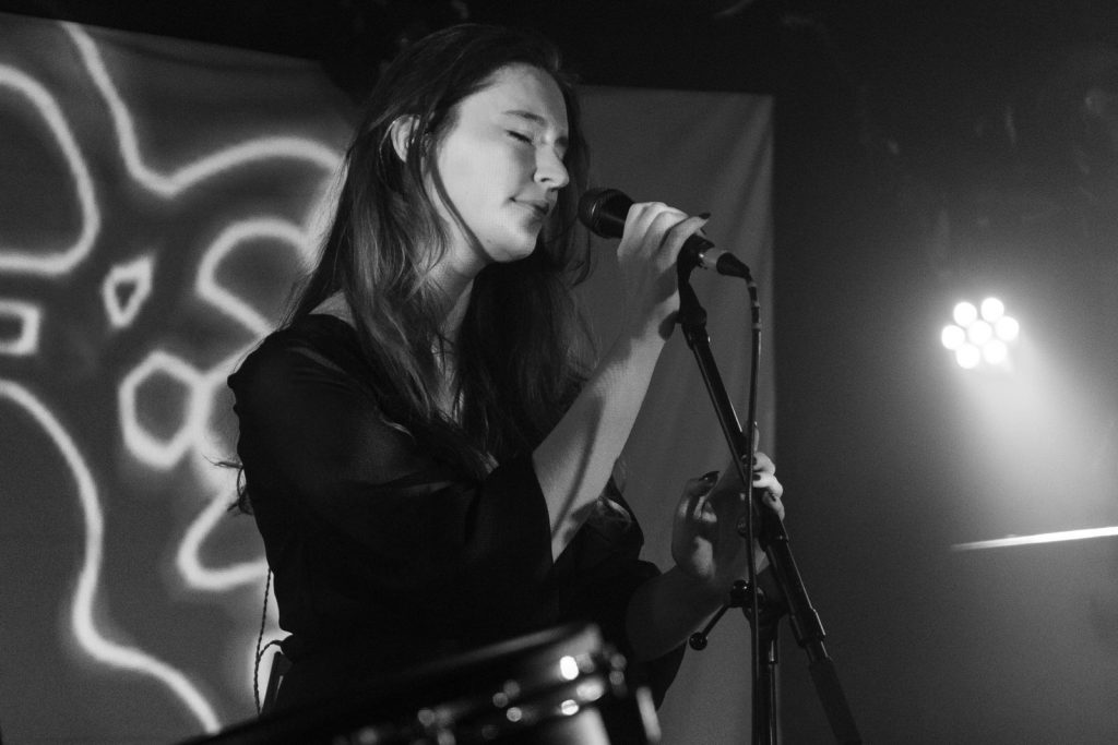 OK Button on stage at King Tut's Glasgow on 28 July 2019