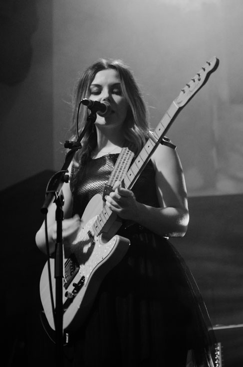 Honeyblood on stage at Saint Lukes Glasgow December 2016
