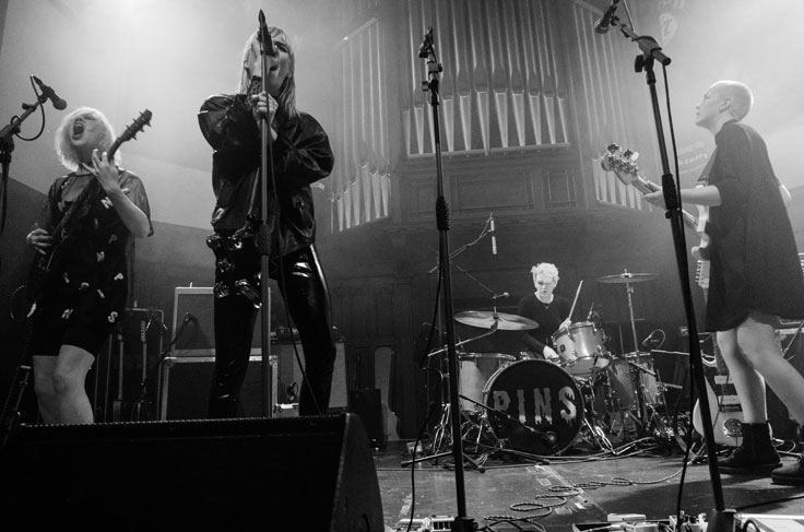 PINS on stage at Saint Lukes Glasgow December 2016