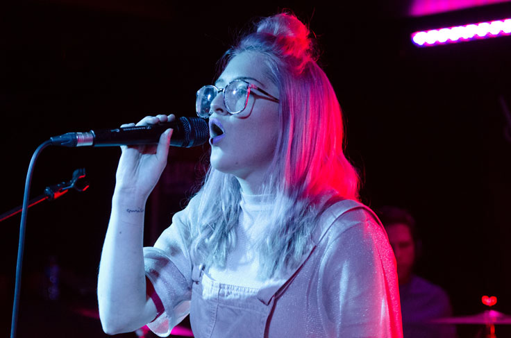Be Charlotte on stage at Attic at The Garage in Glasgow, February 2017