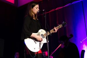Siobhan Wilson on stage at The Mackintosh Church for Celtic Connections on 3 February 2018