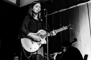 Siobhan Wilson on stage at The Mackintosh Church for Celtic Connections on 3 February 2018
