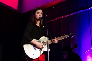 Siobhan Wilson on stage at The Mackintosh Church for Celtic Connections on 3 February 2018