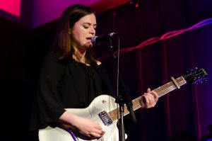 Siobhan Wilson on stage at The Mackintosh Church for Celtic Connections on 3 February 2018