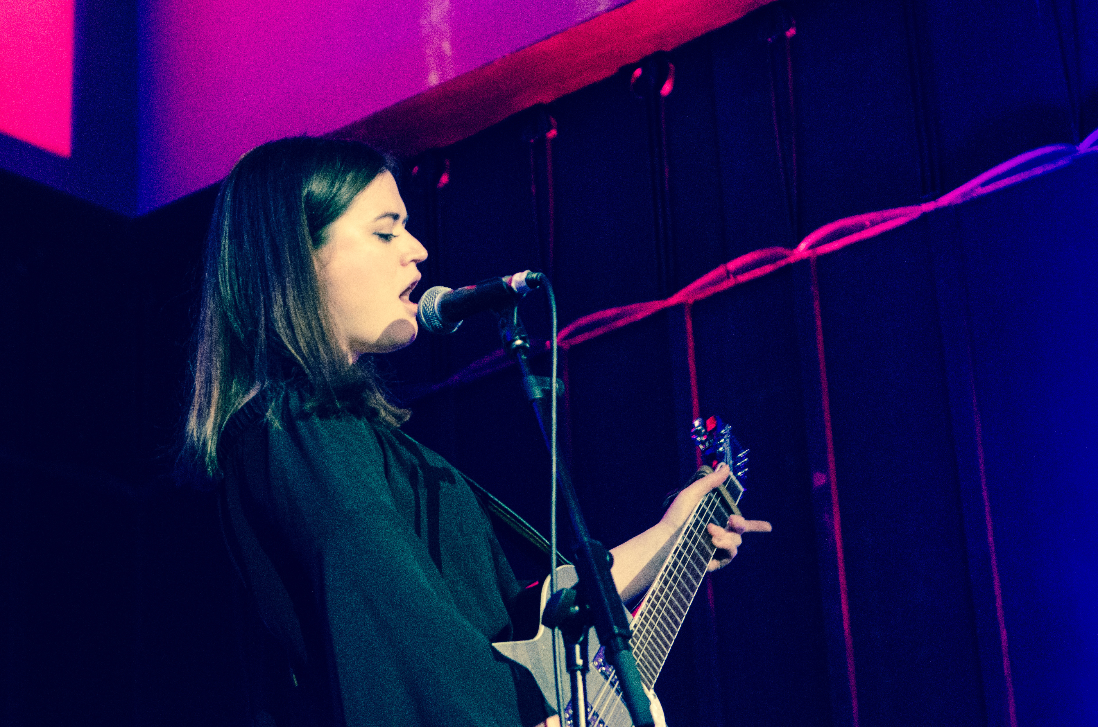 Siobhan Wilson on stage at The Mackintosh Church for Celtic Connections on 3 February 2018