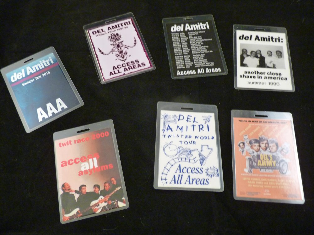 Photo of Justin Currie's laminates for Del Amitri auction