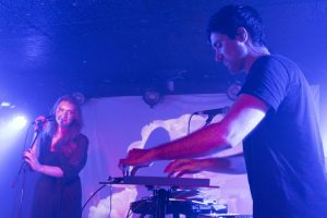 OK Button on stage at King Tut's Glasgow on 28 July 2019