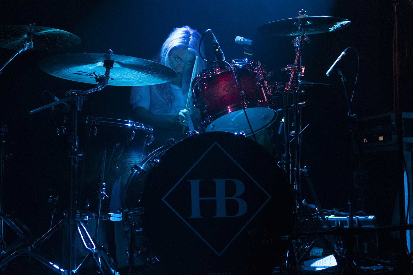 Honeyblood on stage at the QMU Glasgow on 24 October 2019