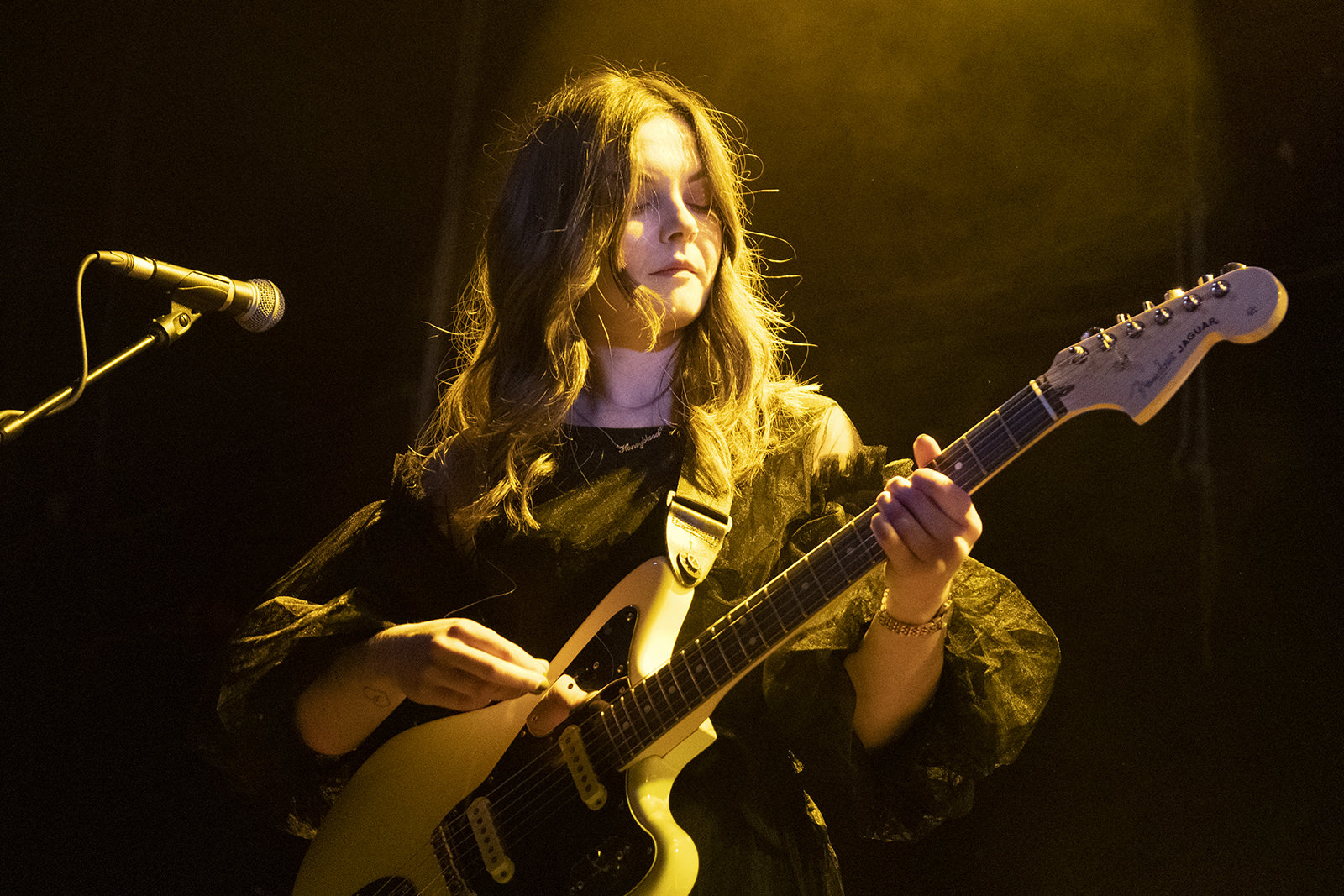 Honeyblood on stage at the QMU Glasgow on 24 October 2019