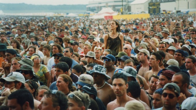 the festival crowd behaved themselves to begin with