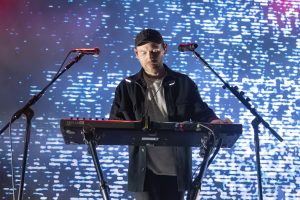Chvrches performing at Barrowland Ballroom in June 2023