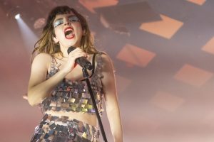 Chvrches performing at Barrowland Ballroom in June 2023