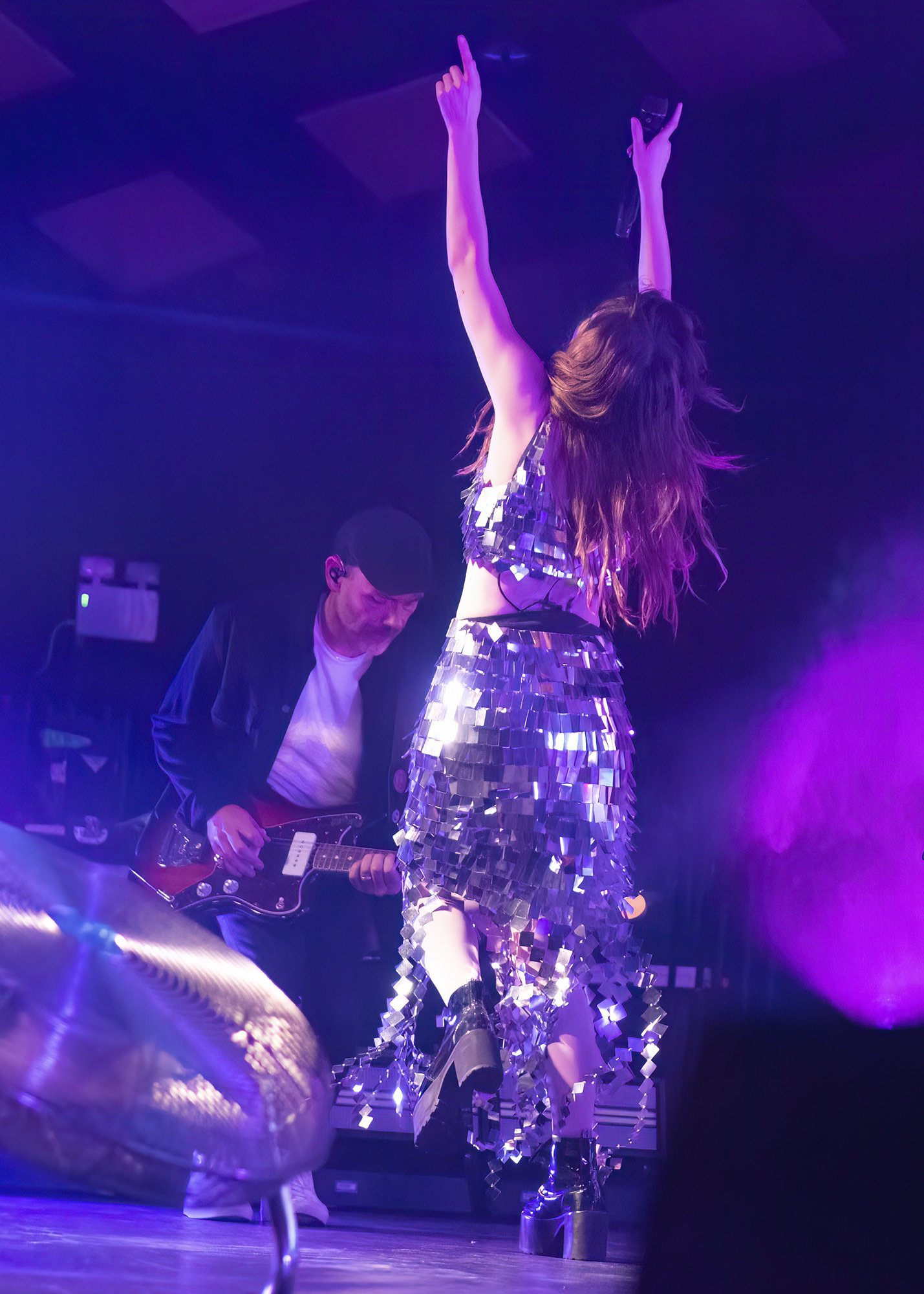 Chvrches performing at Barrowland Ballroom in June 2023